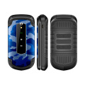 In Stock 1.8 Screen Indicator Light Flip 2G Feature Phone with Dual SIM Cards Wireless FM Radio